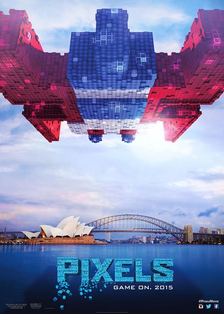 Pixels Prime Locandine Ufficiali Del Film Con Adam Sandler Foto