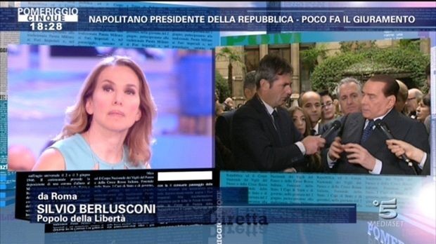 Silvio Berlusconi A Pomeriggio Cinque Un Encomio A Barbara Durso Le Faccio I Complimenti Per