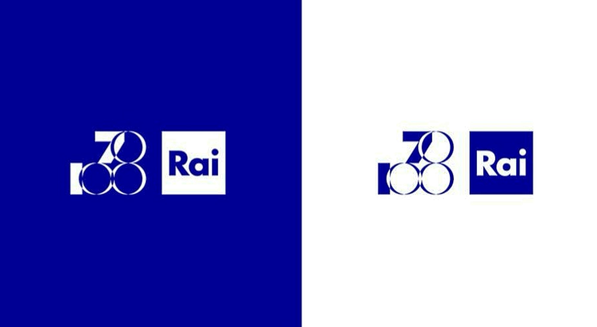 Nuovo logo Rai celebrazioni 2024 compleanno tv e radio
