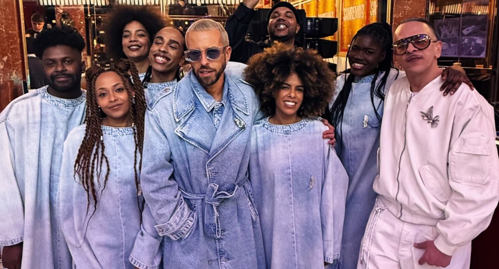 Chi sono i cantanti del coro gospel con Shablo, Tormento, Guè, Joshua sul palco di Sanremo 2025?