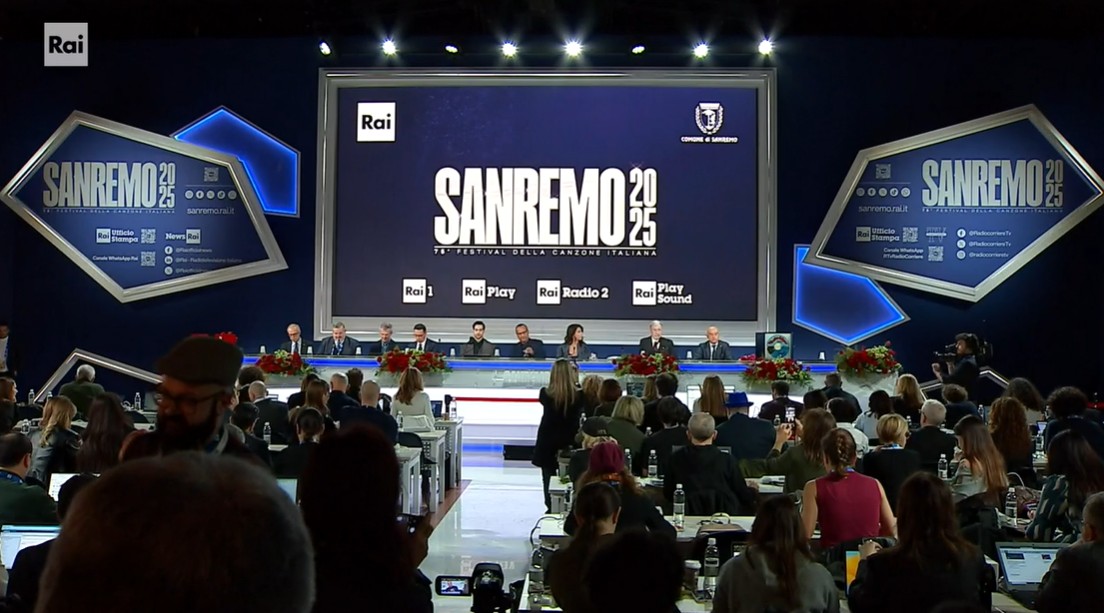 Sanremo 2025: conferenza stampa di chiusura in diretta, domenica 16 febbraio: altri 2 anni per Conti?