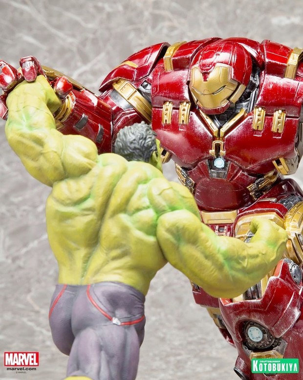 Avengers Age Of Ultron Nuova Statua Diorama Hulkbuster Vs Hulk Cineblog