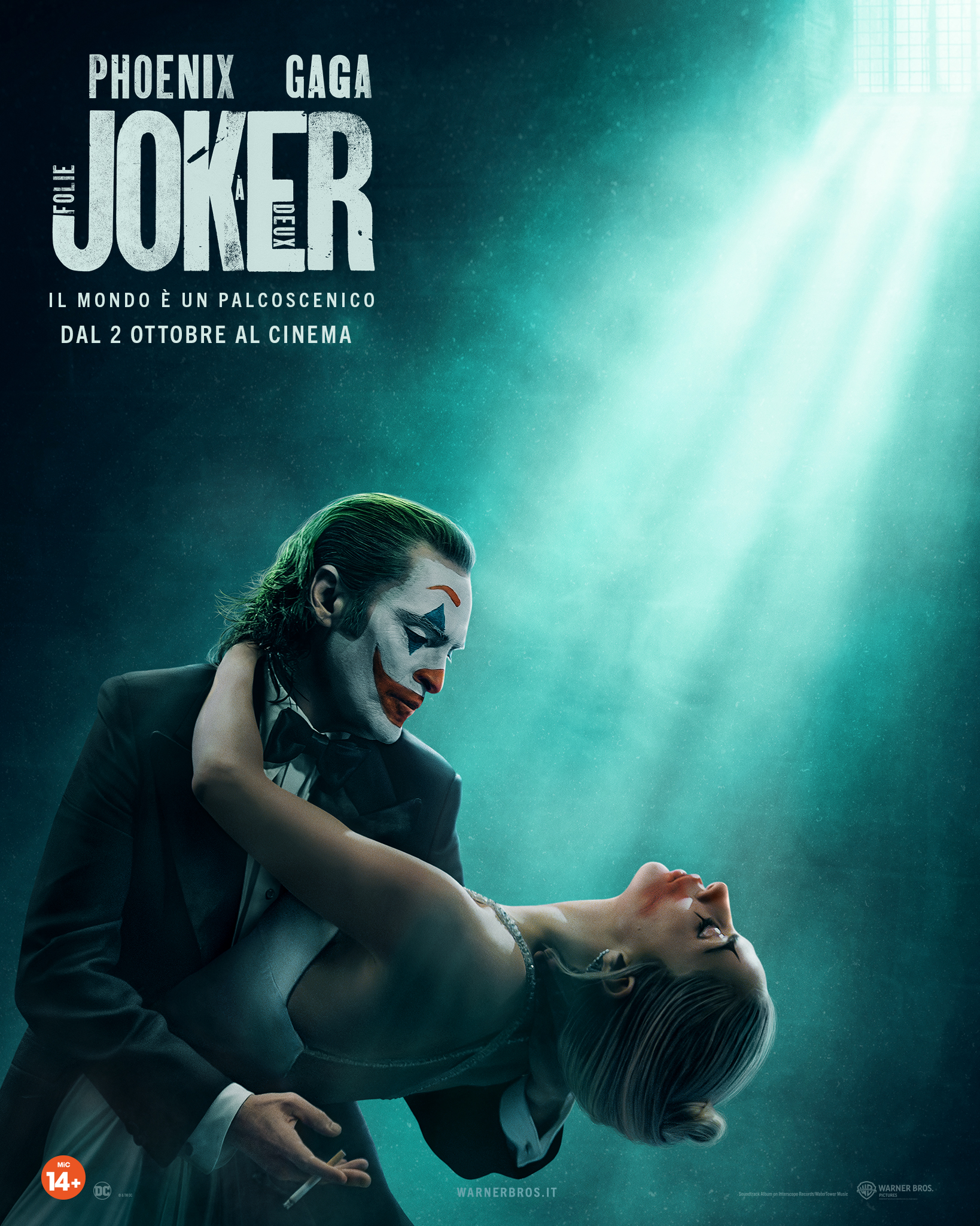 Il sequel Joker: Folie à Deux aka Joker 2 di Todd Phillips con Joaquin Phoenix e Lady Gaga ha un primo poster ufficiale -Il trailer arriva il 9 aprile 2024.