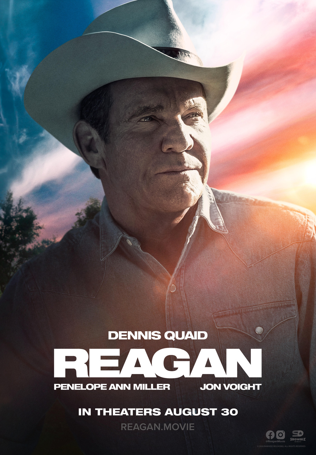 Vita e carriera del 40° Presidente degli Stati Uniti e icona degli anni 80 nel film biografico Reagan diretto da Sean McNamara e interpretato da Dennis Quaid, Penelope Ann Miller, Mena Suvari e Jon Voight.