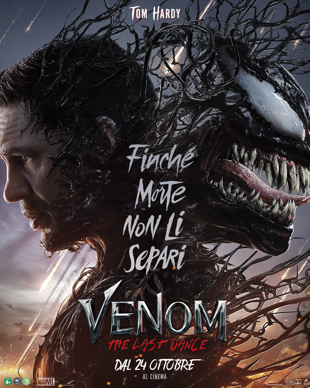 Dal 24 ottobre 2024 nei cinema italiani con Sony Pictures Venom - The Last Dance, quinto film del Sony's Spider-Man Universe diretto dall'esordiente Kelly Marcel.