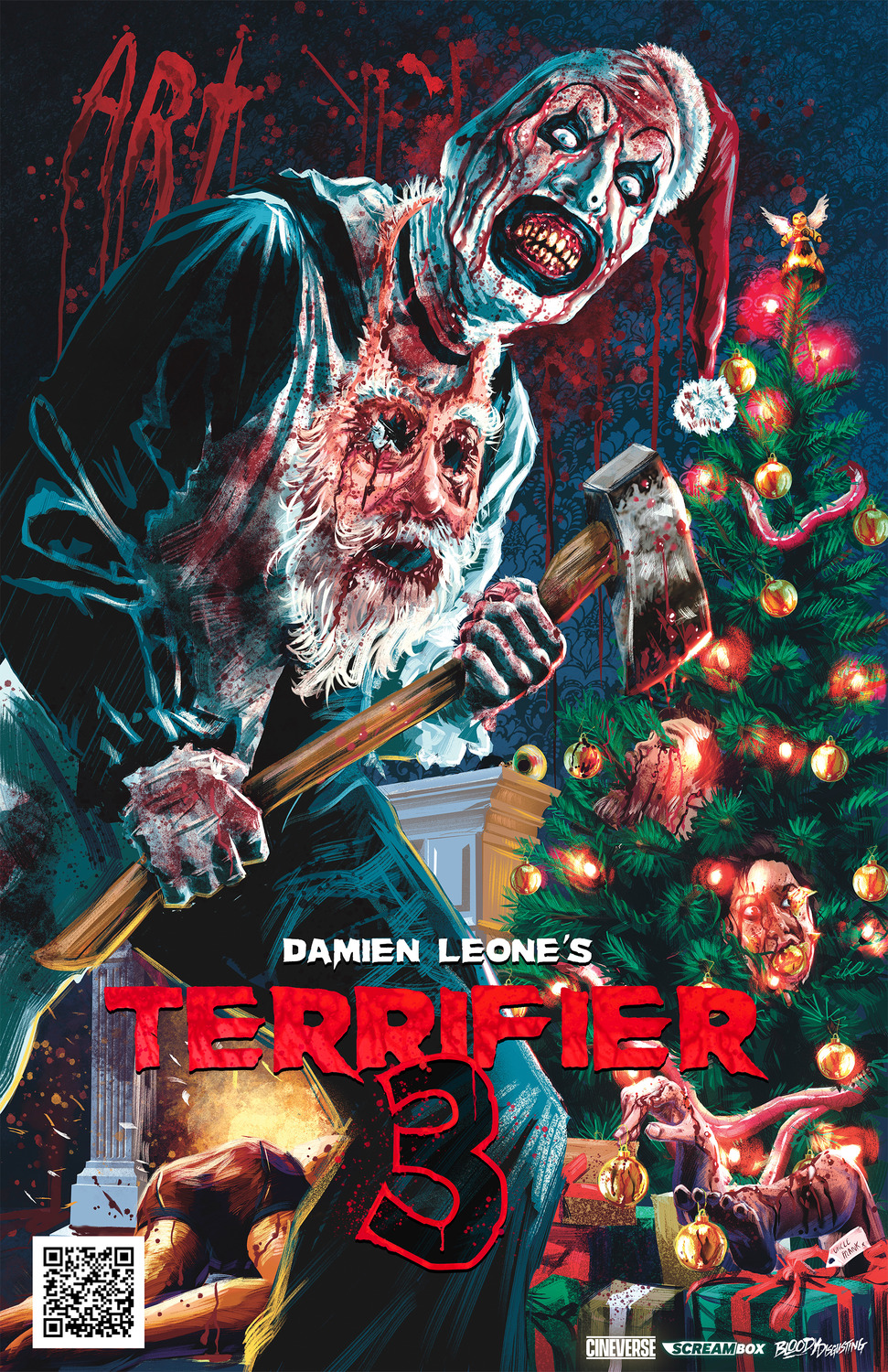 Grazie a Midnight Factory e Plaion Pictures Art il Clown farà tappa nei cinema italiani con Terrifier 3 di Damien Leone a novembre (con anteprima Halloween).