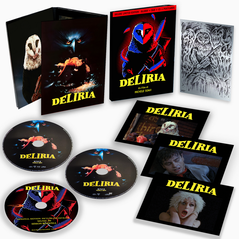 Recensione, nuove uscite DVD & Blu-ray, soundtrack e tutto quello che da sapere su "Deliria", il film horror del 1987 di Michele Soavi con David Brandon, Barbara Cupisti e Giovanni Lombardo Radice.