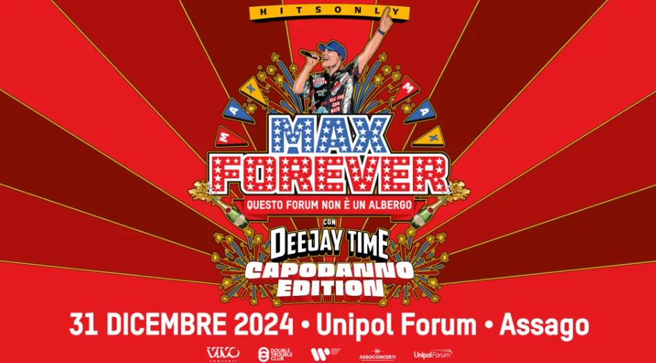 Capodanno 2025 con Max Pezzali al Forum di Assago (e Deejay Time): info biglietti e prevendite