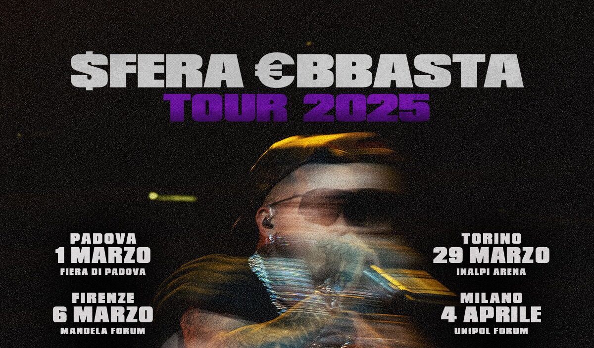 Sfera Ebbasta, parte stasera da Padova il “Tour Palasport 2025”: anticipazioni, orario e biglietti